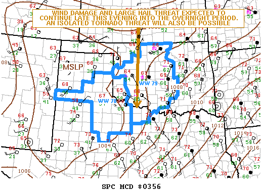 NOAA Storm Prediction Center Mesoscale Discussion 356