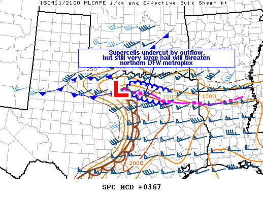 NOAA Storm Prediction Center Mesoscale Discussion 367