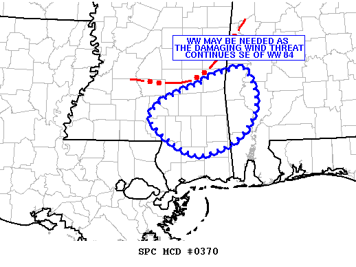 NOAA Storm Prediction Center Mesoscale Discussion 370