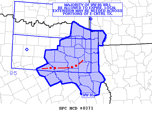 NOAA Storm Prediction Center Mesoscale Discussion 371