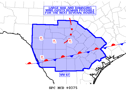 NOAA Storm Prediction Center Mesoscale Discussion 375