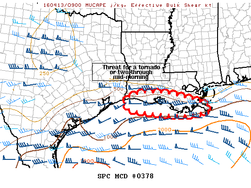 NOAA Storm Prediction Center Mesoscale Discussion 378