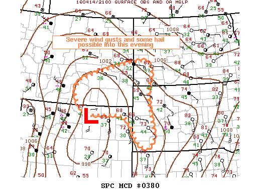 NOAA Storm Prediction Center Mesoscale Discussion 380