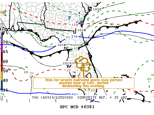 NOAA Storm Prediction Center Mesoscale Discussion 381