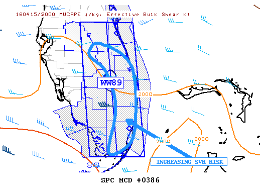 NOAA Storm Prediction Center Mesoscale Discussion 386