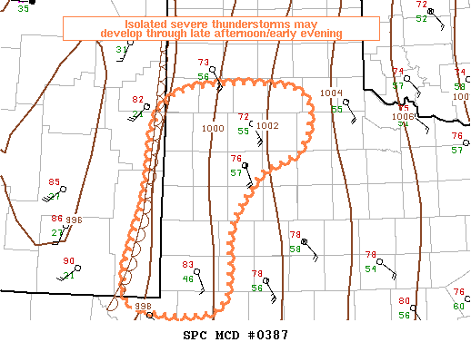 NOAA Storm Prediction Center Mesoscale Discussion 387