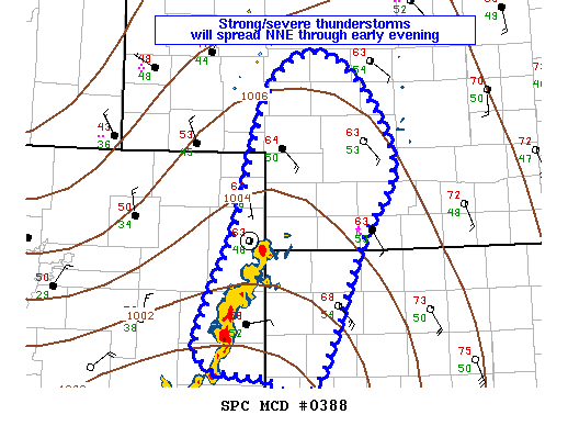NOAA Storm Prediction Center Mesoscale Discussion 388