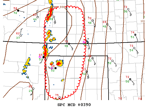 NOAA Storm Prediction Center Mesoscale Discussion 390