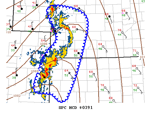 NOAA Storm Prediction Center Mesoscale Discussion 391