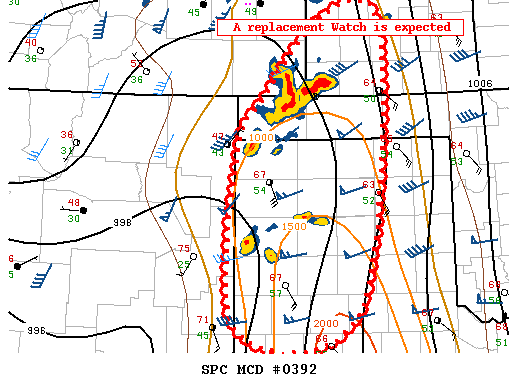 NOAA Storm Prediction Center Mesoscale Discussion 392