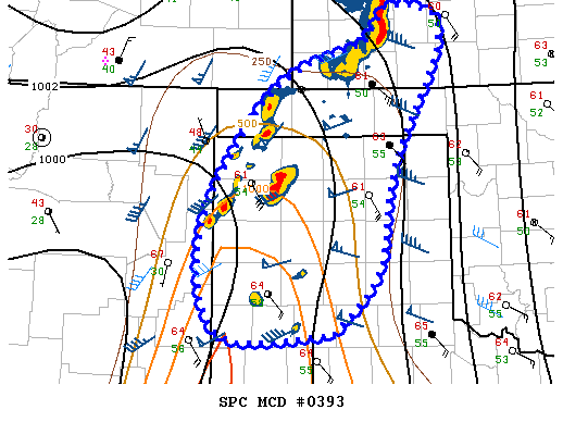 NOAA Storm Prediction Center Mesoscale Discussion 393