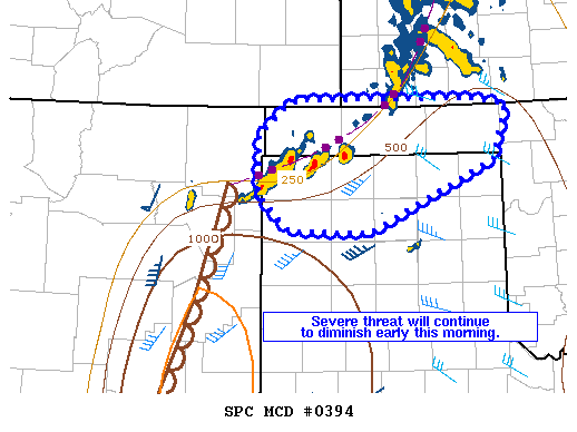NOAA Storm Prediction Center Mesoscale Discussion 394