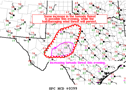 NOAA Storm Prediction Center Mesoscale Discussion 399