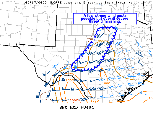 NOAA Storm Prediction Center Mesoscale Discussion 404