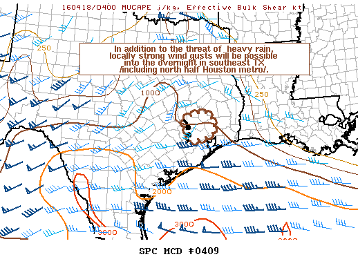 NOAA Storm Prediction Center Mesoscale Discussion 409