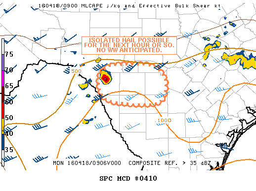 NOAA Storm Prediction Center Mesoscale Discussion 410