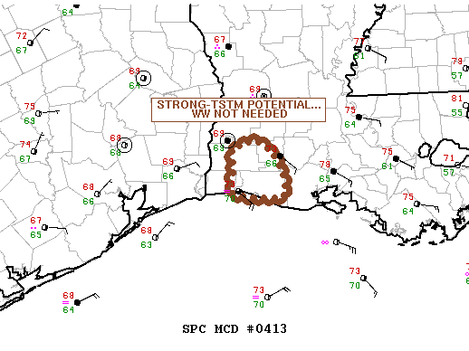 NOAA Storm Prediction Center Mesoscale Discussion 413