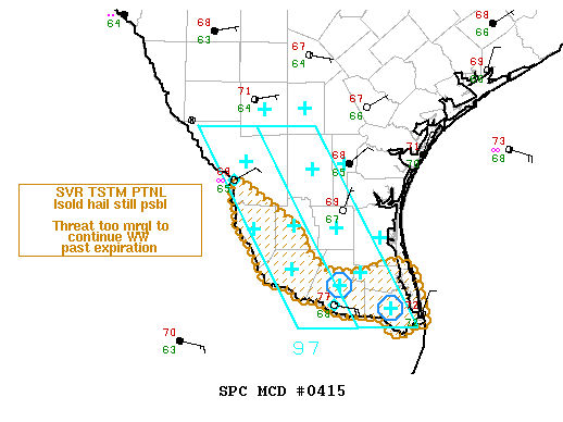 NOAA Storm Prediction Center Mesoscale Discussion 415