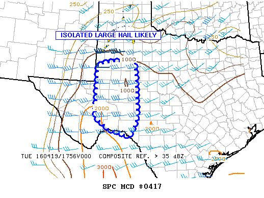 NOAA Storm Prediction Center Mesoscale Discussion 417