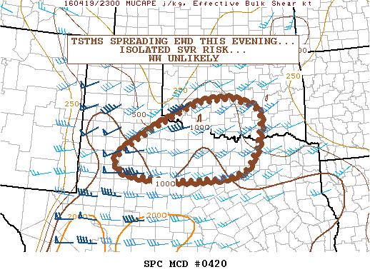NOAA Storm Prediction Center Mesoscale Discussion 420