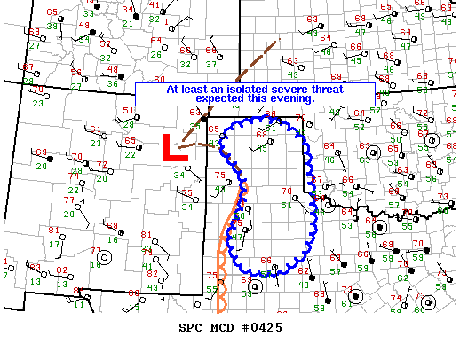 NOAA Storm Prediction Center Mesoscale Discussion 425