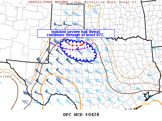 NOAA Storm Prediction Center Mesoscale Discussion 428