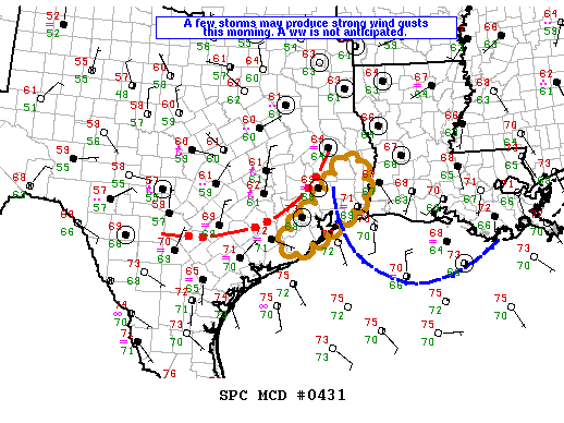 NOAA Storm Prediction Center Mesoscale Discussion 431