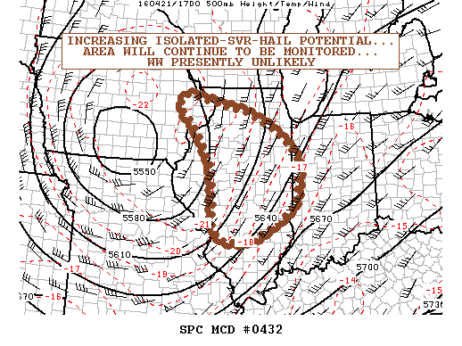 NOAA Storm Prediction Center Mesoscale Discussion 432