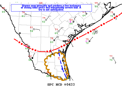 NOAA Storm Prediction Center Mesoscale Discussion 433