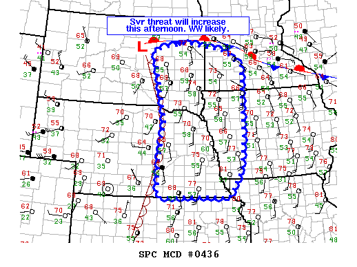 NOAA Storm Prediction Center Mesoscale Discussion 436