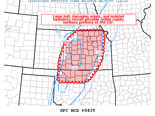 NOAA Storm Prediction Center Mesoscale Discussion 439