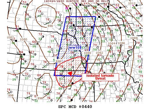 NOAA Storm Prediction Center Mesoscale Discussion 440