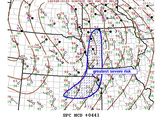 NOAA Storm Prediction Center Mesoscale Discussion 441