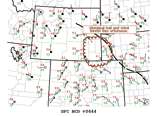 NOAA Storm Prediction Center Mesoscale Discussion 444