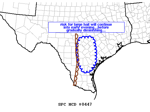 NOAA Storm Prediction Center Mesoscale Discussion 447