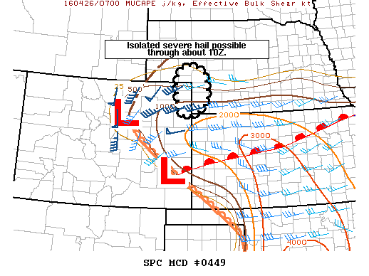 NOAA Storm Prediction Center Mesoscale Discussion 449