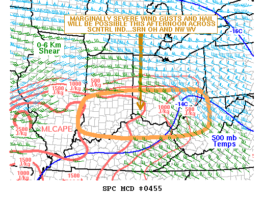 NOAA Storm Prediction Center Mesoscale Discussion 455