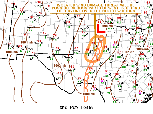 NOAA Storm Prediction Center Mesoscale Discussion 459