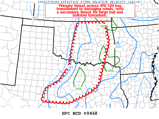 NOAA Storm Prediction Center Mesoscale Discussion 468