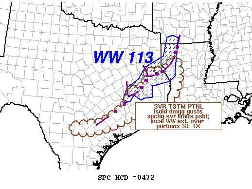 NOAA Storm Prediction Center Mesoscale Discussion 472