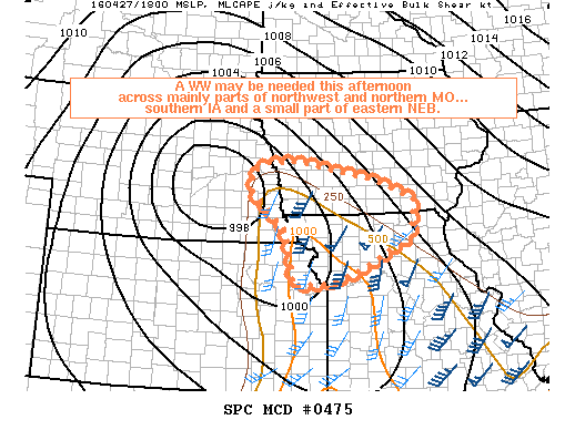 NOAA Storm Prediction Center Mesoscale Discussion 475