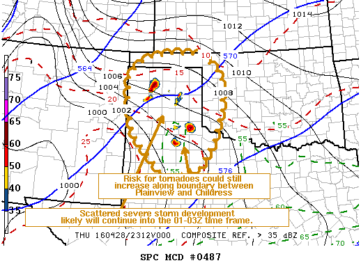 NOAA Storm Prediction Center Mesoscale Discussion 487