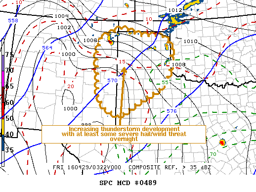 NOAA Storm Prediction Center Mesoscale Discussion 489