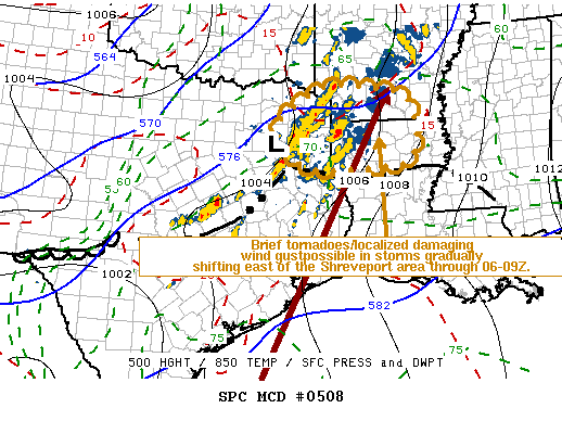 NOAA Storm Prediction Center Mesoscale Discussion 508