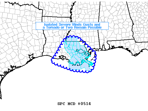 NOAA Storm Prediction Center Mesoscale Discussion 514