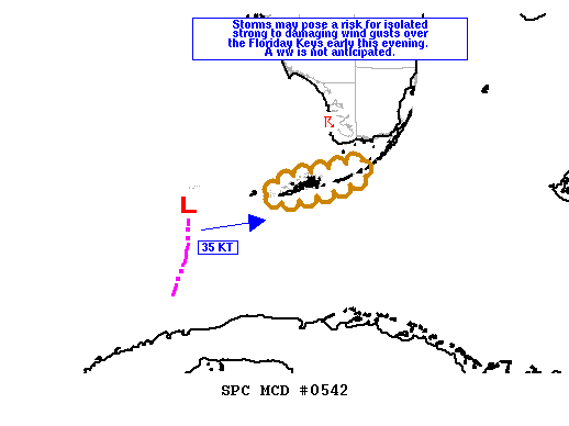NOAA Storm Prediction Center Mesoscale Discussion 542