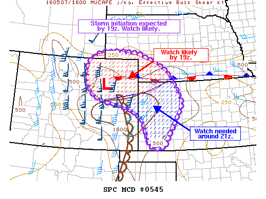 NOAA Storm Prediction Center Mesoscale Discussion 545