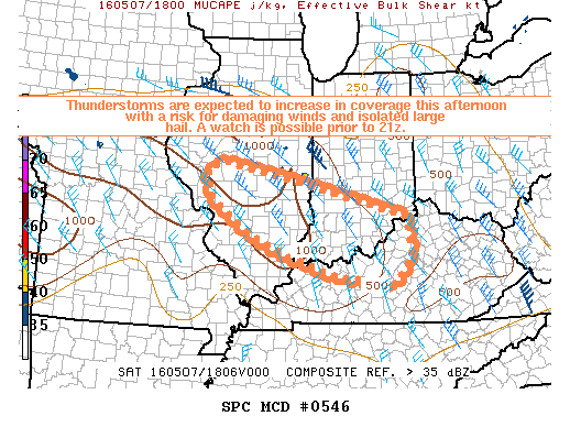 NOAA Storm Prediction Center Mesoscale Discussion 546