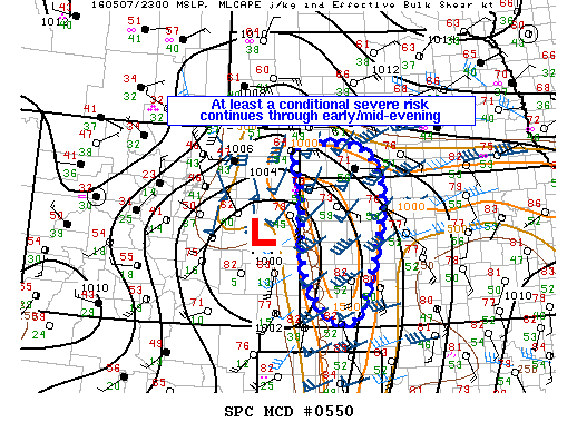 NOAA Storm Prediction Center Mesoscale Discussion 550