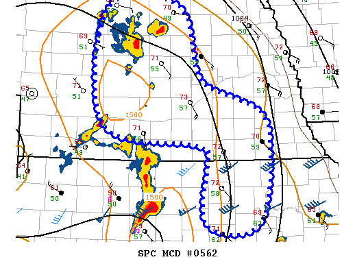 NOAA Storm Prediction Center Mesoscale Discussion 562